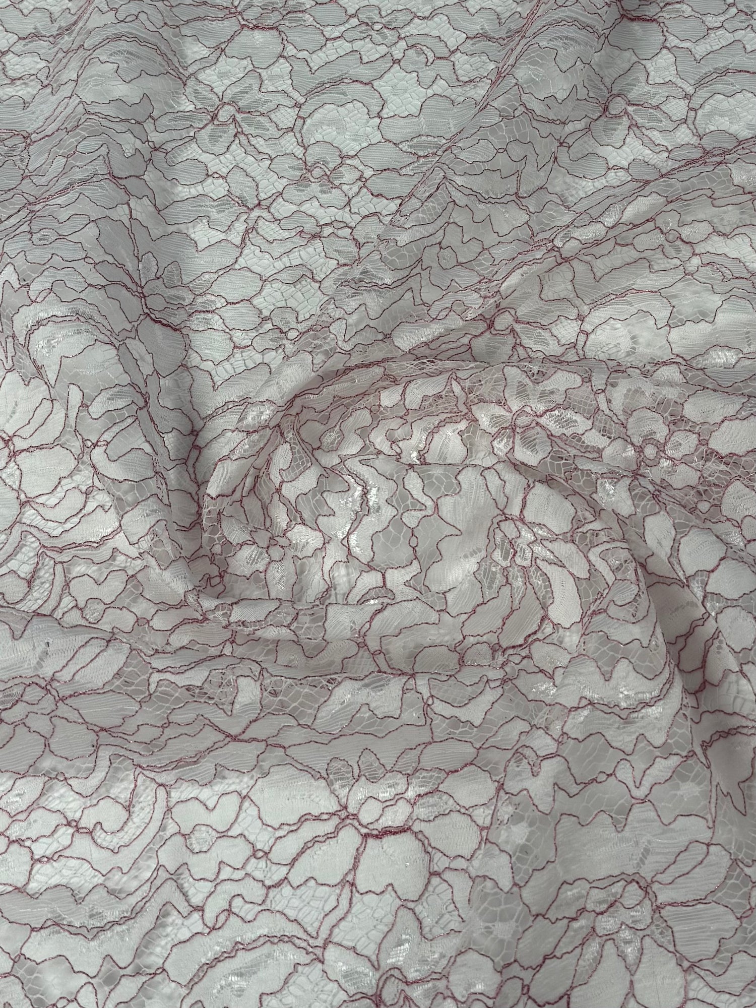 Floral Pattern Mesh Knit Fabric by the Yard
