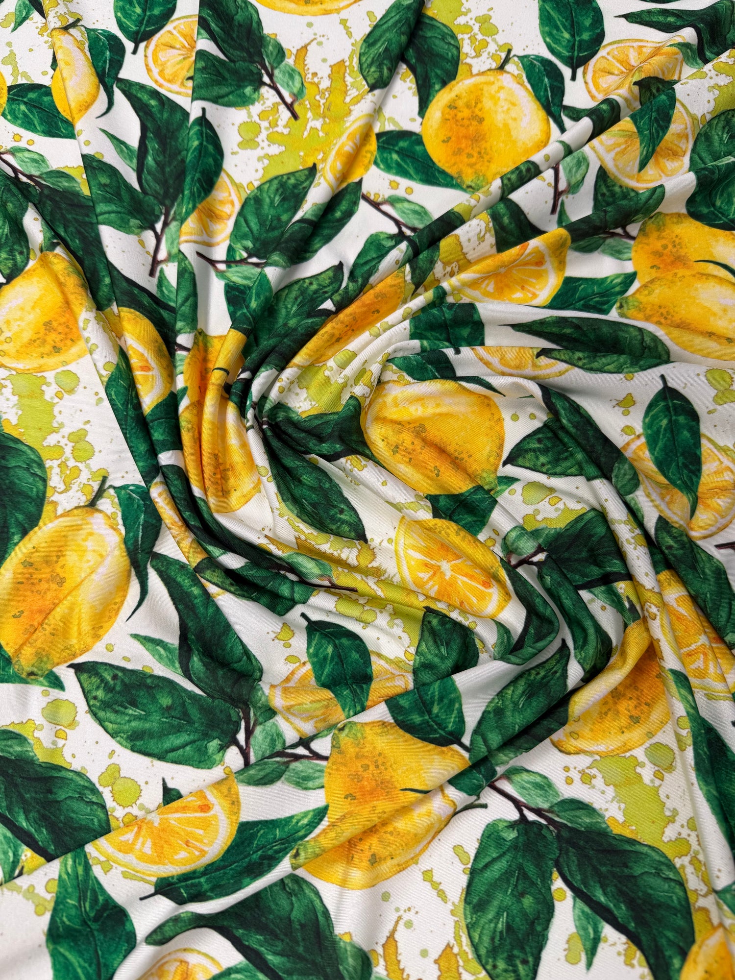Lemon Pattern Fabric by the Yard