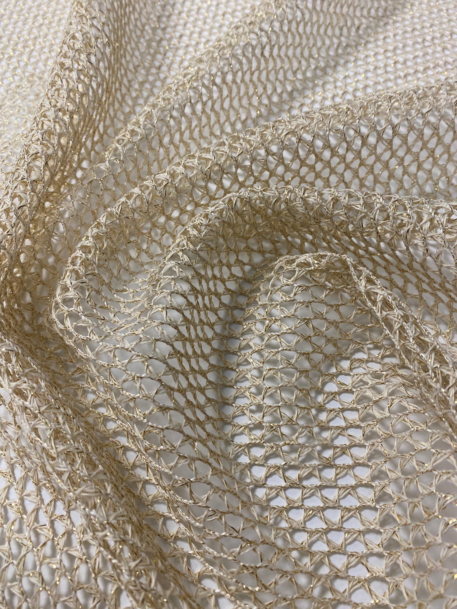 Gold Fishnet Mesh Fabric by the Yard – Sparkly Sewing Material