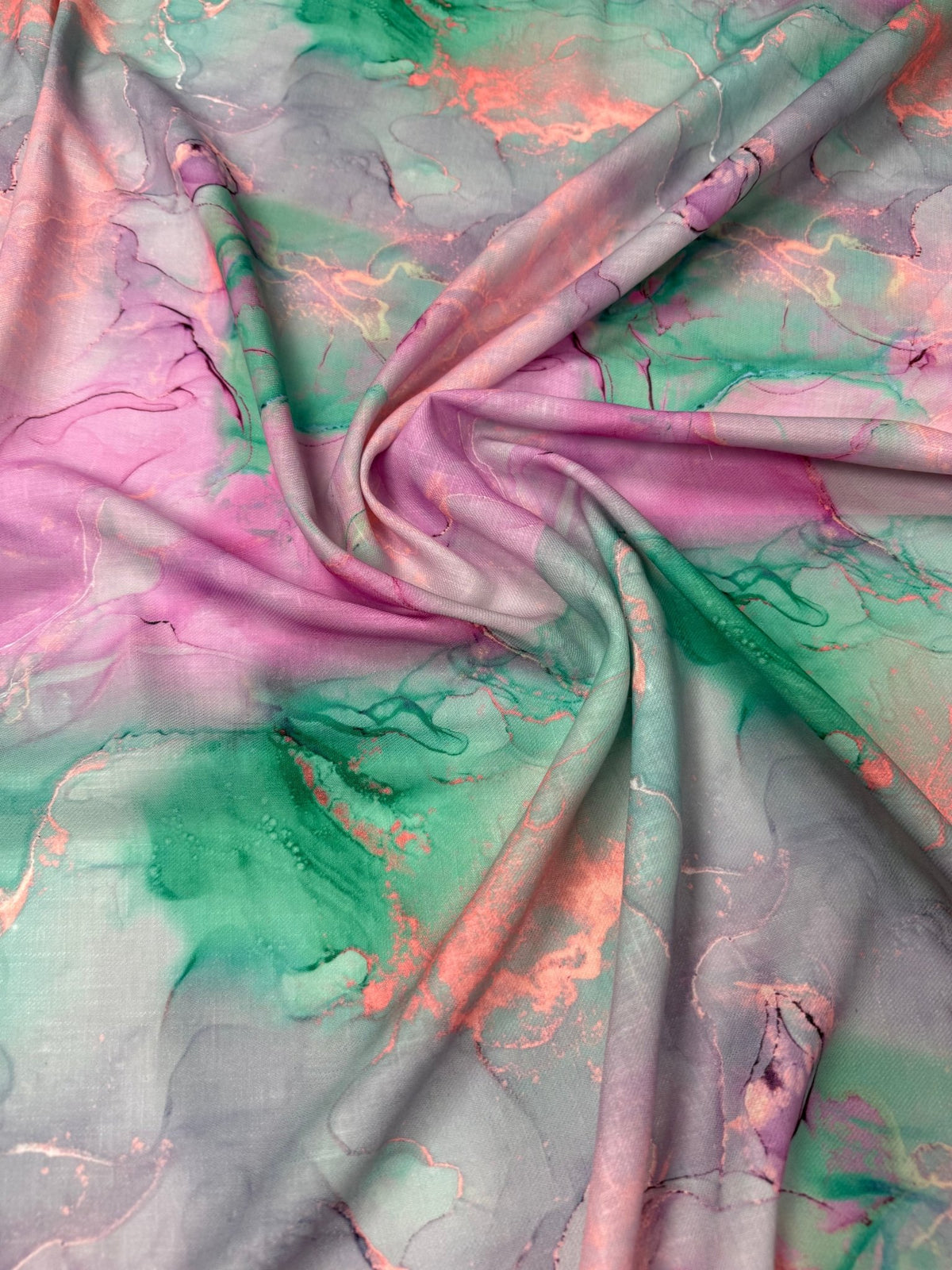Abstract Print Linen Fabric by the Metre - Whotex Fabrics London