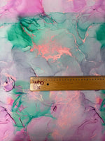 Abstract Watercolour Lycra Stretch Fabric by the Metre - Whotex Fabrics London
