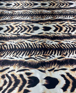 Animal Print Lycra Satin Fabric Sold by Metre - Whotex Fabrics London