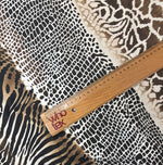 Animal Print Satin Fabric by the Metre - Whotex Fabrics London