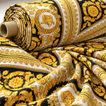 Baroque Printed Crepe Fabric by the Metre - Whotex Fabrics London