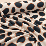 Beige Abstract Animal Spot Fabric by the Metre - Whotex Fabrics London