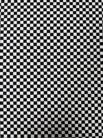 Black & White Checkerboard Spandex Fabric by the Metre - Whotex Fabrics London