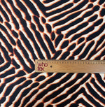 Brown and Black Animal Stretch Scuba Fabric by the Metre - Whotex Fabrics London