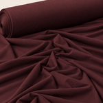 Burgundy Cotton Stretch Sweatshirt Jersey Fabric by the Metre - Whotex Fabrics London
