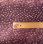Burgundy Fawn Deer Print Stretch Scuba Fabric by the Metre - Whotex Fabrics London