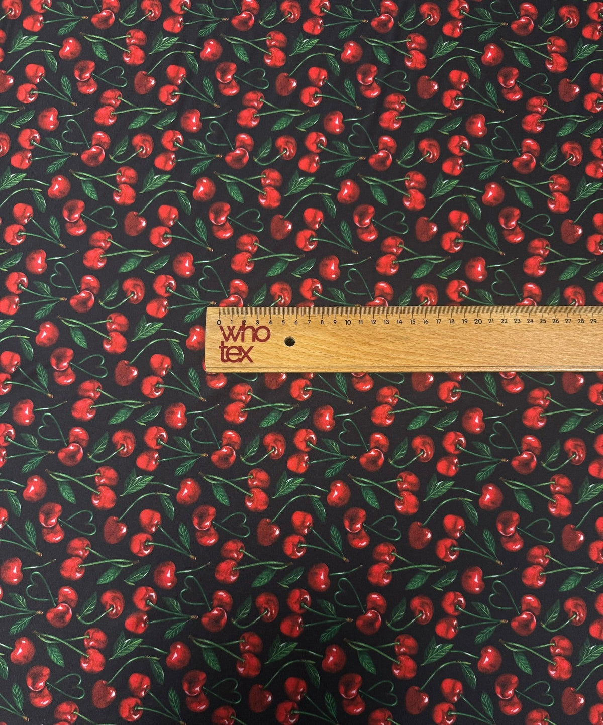 Cherry Print Fabric by the Metre - Whotex Fabrics London