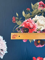 Cherub Floral Crepe Fabric by the Metre - Whotex Fabrics London