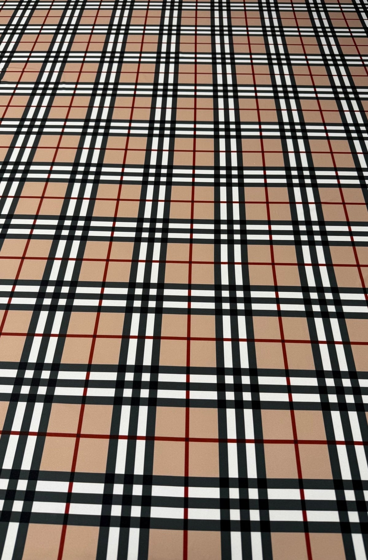Classic Check Spandex Fabric by the Metre - Whotex Fabrics London
