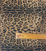 Classic Leopard Print Lurex Fabric by the Metre - Whotex Fabrics London