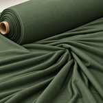 Dark Green Modal Stretch Jersey Fabric by the Metre - Whotex Fabrics London