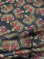 Golden Crown Fabric by Metre - Whotex Fabrics London