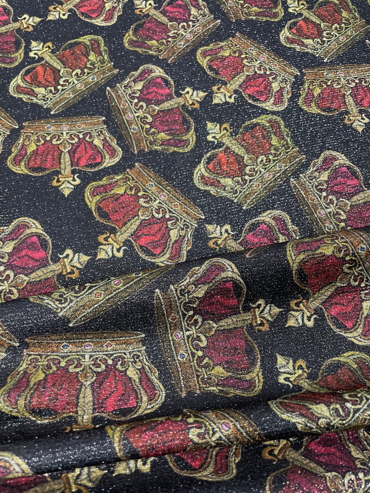 Golden Crown Fabric by Metre - Whotex Fabrics London