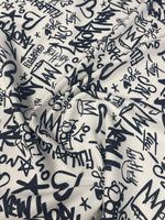 Graffiti Pattern Activewear Fabric – Fabric by Metre, Multiple Options for Sewing & Dressmaking - Whotex Fabrics London