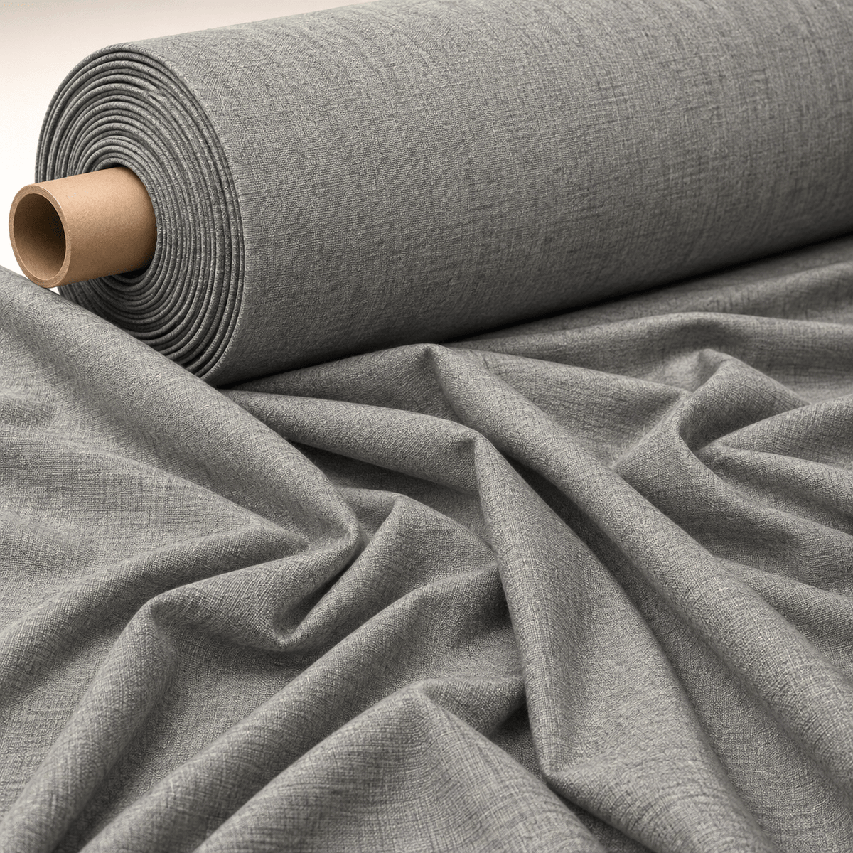 Grass Green Cotton Linen Fabric by the Metre - Whotex Fabrics London