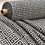 Greek Key Pattern Fabric Sold by Metre - Whotex Fabrics London