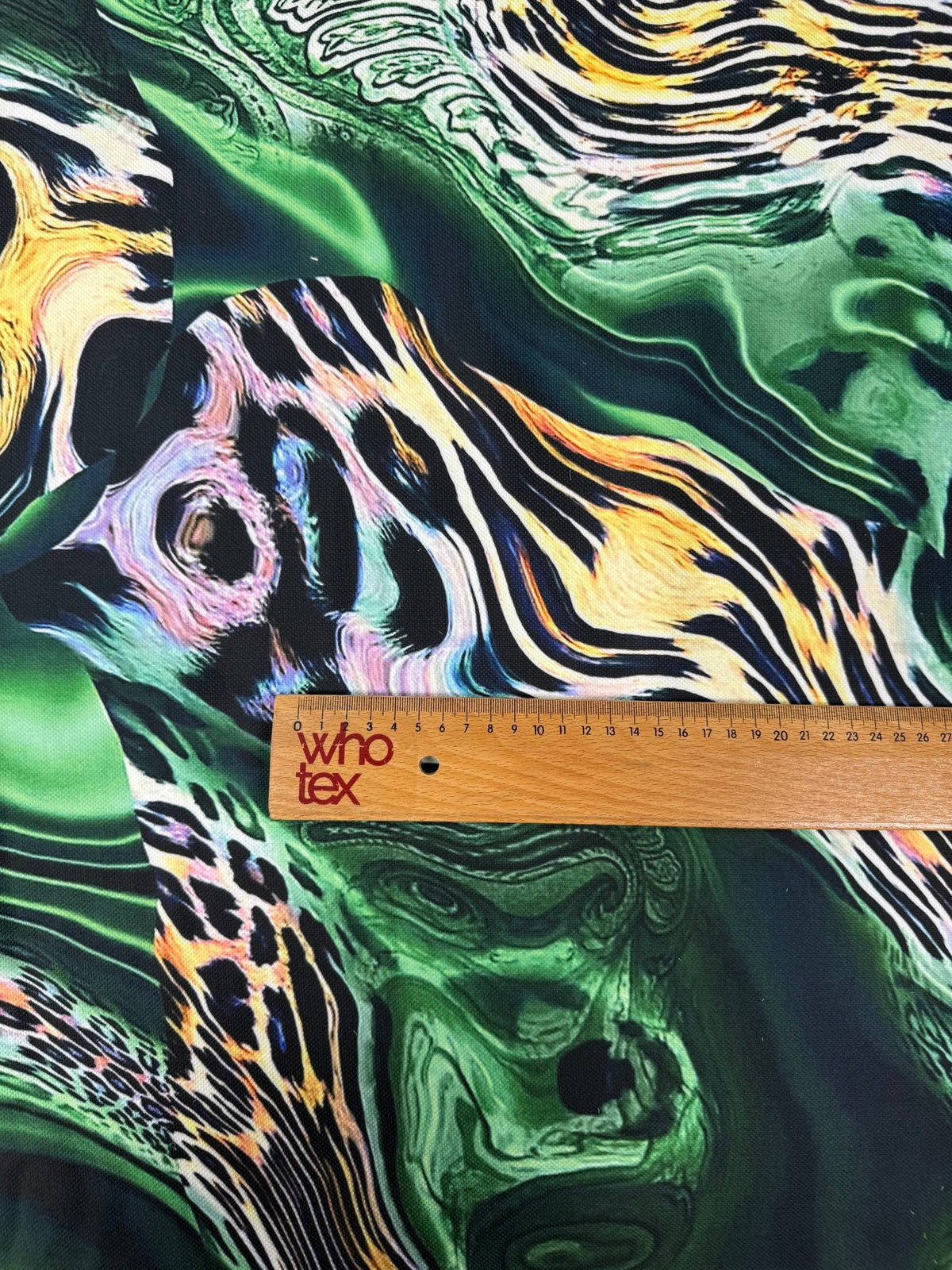 Green Animal Print Upholstery Fabric by the Metre - Whotex Fabrics London