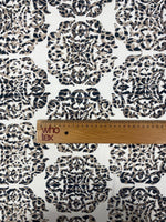 Leopard Medallion Print Fabric by the Metre - Whotex Fabrics London