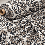 Leopard Medallion Print Fabric by the Metre - Whotex Fabrics London