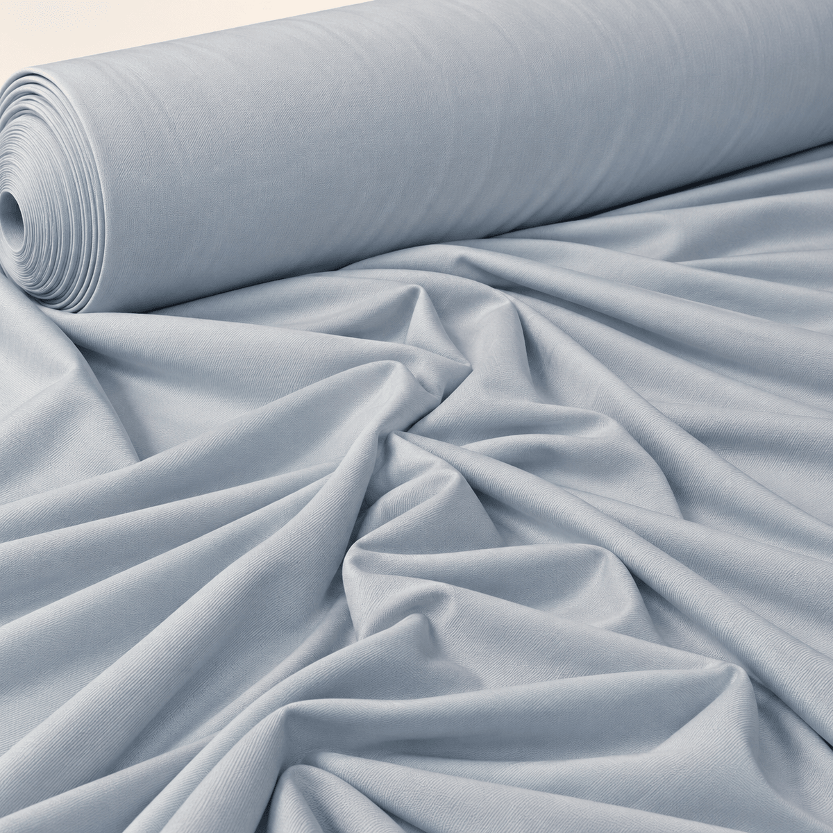 Light Blue Cotton Stretch Sweatshirt Jersey Fabric by the Metre - Whotex Fabrics London