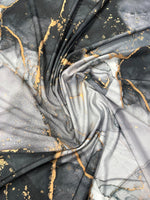 Marble Effect Spandex Fabric by the Metre - Whotex Fabrics London