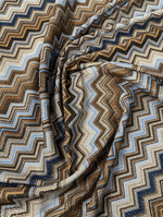 Metallic Chevron Zigzag Lurex Fabric by the Metre - Whotex Fabrics London