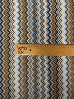 Metallic Chevron Zigzag Lurex Fabric by the Metre - Whotex Fabrics London
