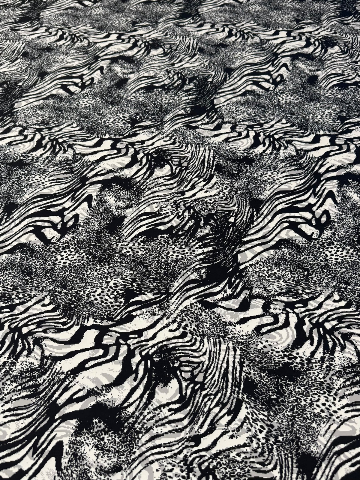 Monochrome Animal Print Fabric by the Metre - Whotex Fabrics London