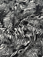 Monochrome Animal Print Fabric by the Metre - Whotex Fabrics London