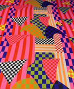 Multicolor Abstract Geometric Fabric – Multiple Fabric Options, Sold by Metre - Whotex Fabrics London