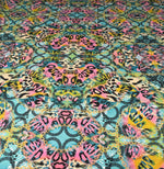 Multicolour Animal & Chain Print Sequin Fabric - Whotex Fabrics London