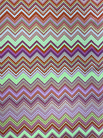 Pink Gold Zigzag Shimmer Fabric by the Metre - Whotex Fabrics London
