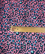 Pink Leopard Print Fabric – Bold Animal Pattern by Metre - Whotex Fabrics London