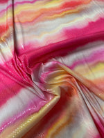 Pink Ombre Sequin Fabric for Summer Dresses - Whotex Fabrics London
