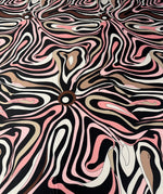Pink Retro Spandex Fabric by the Metre - Whotex Fabrics London