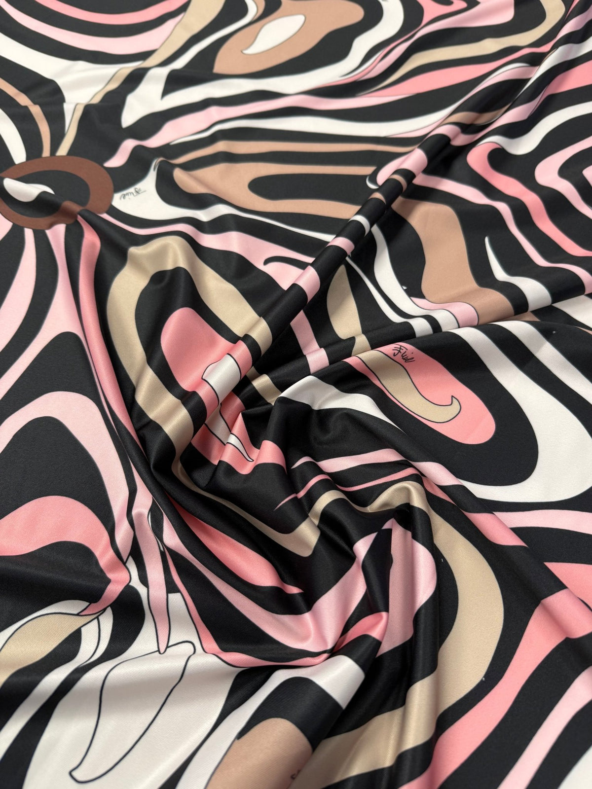 Pink Retro Spandex Fabric by the Metre - Whotex Fabrics London