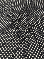 Polka Dot Lycra Stretch Fabric by the Metre - Whotex Fabrics London