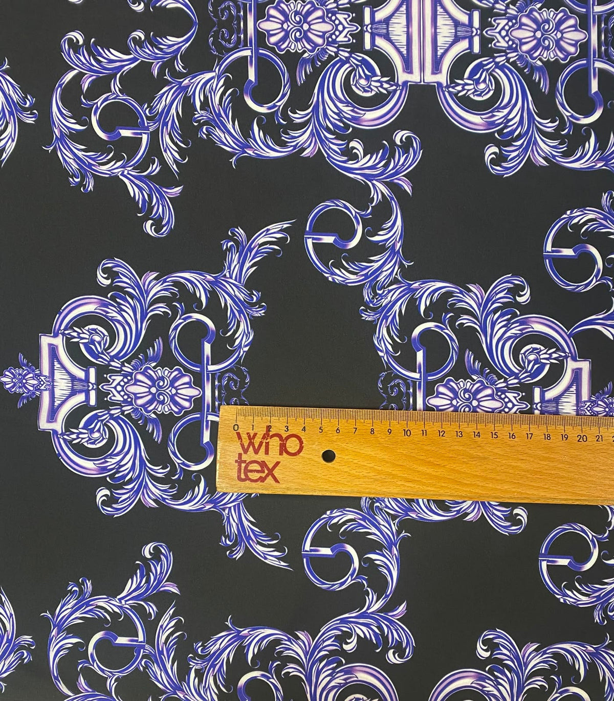 Purple Baroque Fabric by Metre - Whotex Fabrics London