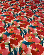 Red Floral Fabric – Available in Satin, Crepe, Spandex & Chiffon | By Metre - Whotex Online Fabric Store