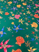 Renaissance Mythology & Leopard Print Chiffon Satin Fabric by the Metre - Whotex Online Fabric Store