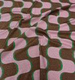 Retro Wave Lurex Fabric by the Metre - Whotex Fabrics London