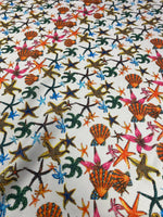 Sea Shell Pattern Sequin Fabric - Whotex Online Fabric Store