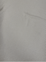 Shimmer Ottoman in Soft Gold Striped Stretch Fabric - Whotex Fabrics London