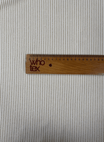 Shimmer Ottoman in Soft Gold Striped Stretch Fabric - Whotex Fabrics London
