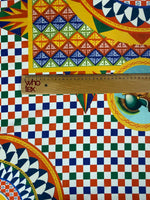Sicilian Majolica Crepe Fabric by the Metre – Mediterranean - Whotex Online Fabric Store