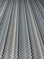 Stretch Lurex Fabric with Zigzag Pattern - Whotex Fabrics London