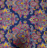 Vibrant Bohemian Paisley Fabric – Custom Printed Fabric on Satin, Crepe, Spandex or Chiffon - Whotex Fabrics London